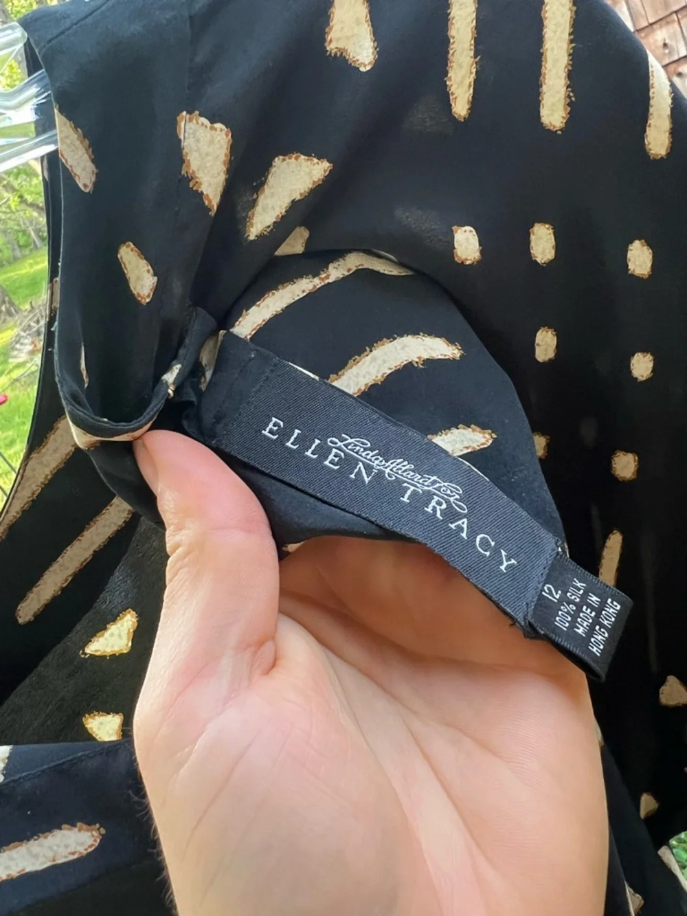 Ellen Tracy Silk Drape Dress - Picture 5 of 6
